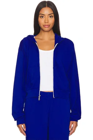 Michael Lauren Bowman Crop Zip Up Hoodie