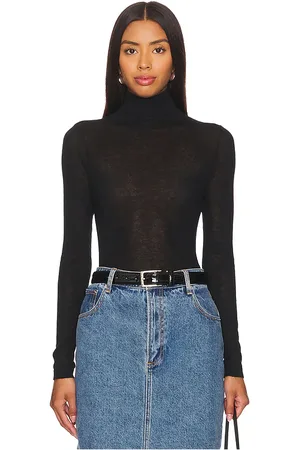 AUTUMN CASHMERE Second Skin Sheer Mock