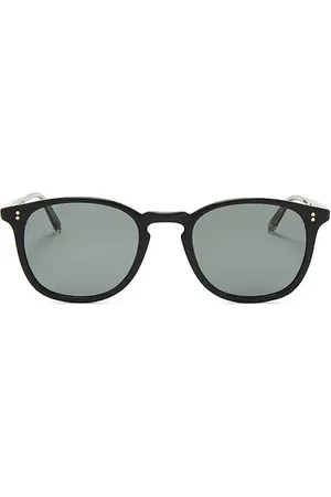 GARRETT LEIGHT Kinney Sun Sunglasses Black/semi-flat Pure Blue Smoke
