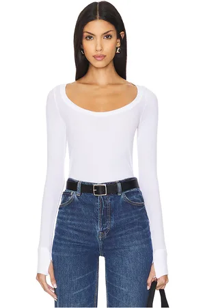 Michael Lauren Leonard Long Sleeve Scoop Neck W/ Thumbhole Top