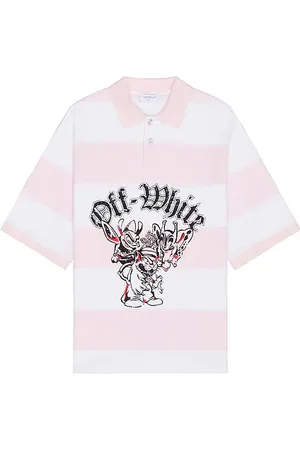 OFF-WHITE Bicolor Gang Short Sleeve Polo
