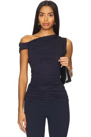 Susana Monaco Asymmetric Gathered Top