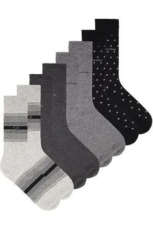 Calvin Klein 4 Pack Combed Cotton Dress Crew Socks