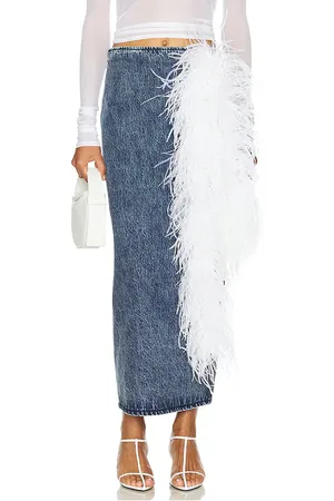 Milkwhite Midi Pencil Skirt