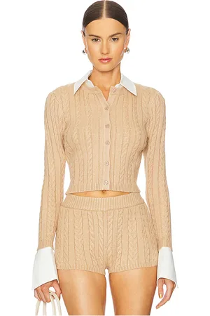 SER.O.YA Eloise Cable Knit Cardigan