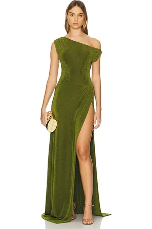 Khanums Slinky Off The Shoulder Maxi Dress