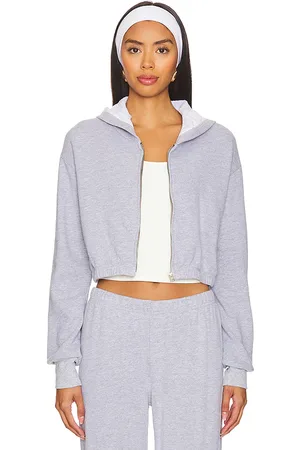 LA Made Zip Up Crop Hoodie