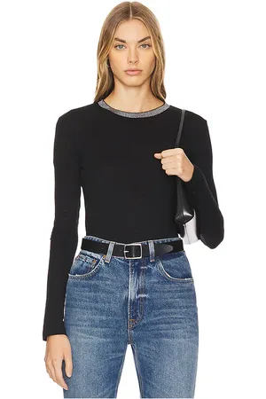 Goldie Estelle Metallic Trim Long Sleeve Tee
