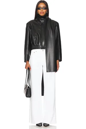 SELMACİLEK Faux Leather Scarf-detailed Jacket