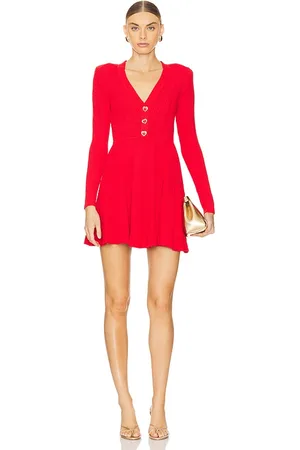 Self-Portrait Pointelle Knit Mini Dress