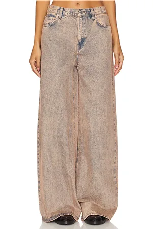 GRLFRND Luna Mid Rise Baggy Wide Leg