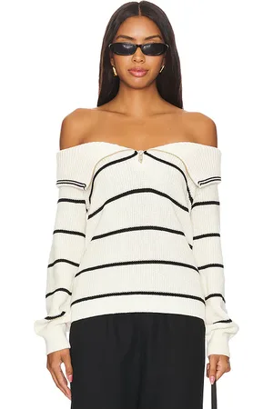 525 America Sierra Off Shoulder Striped Pullover