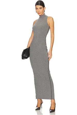 FLEUR DU MAL Rib Racer Maxi Dress