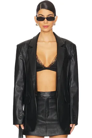 NONchalant Label Farrell Faux Leather Blazer