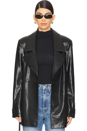 House of Harlow X REVOLVE Bordeaux Faux Leather Blazer