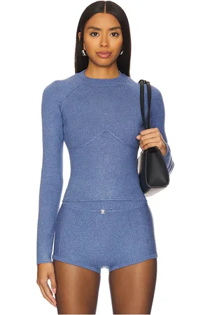 FLEUR DU MAL Knit Underbust Long Sleeve Top