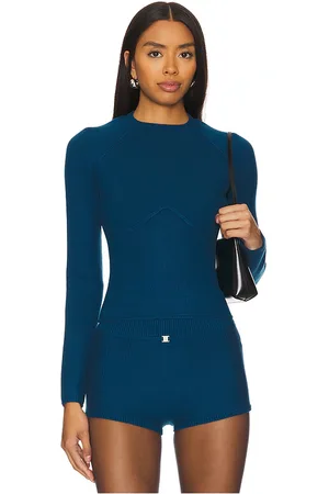 FLEUR DU MAL Knit Underbust Long Sleeve Top