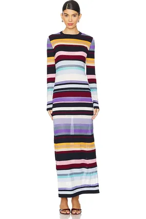 Missoni Long Dress Multicolor Lilac Pink & Light Blue