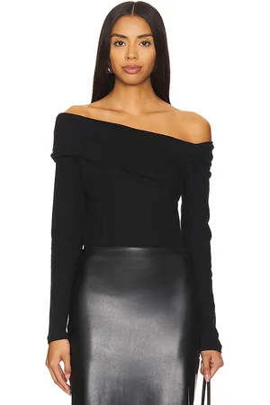 ENZA COSTA Cashmere One Shoulder Drape Top