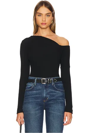 ENZA COSTA Knit Slouch Shoulder Long Sleeve