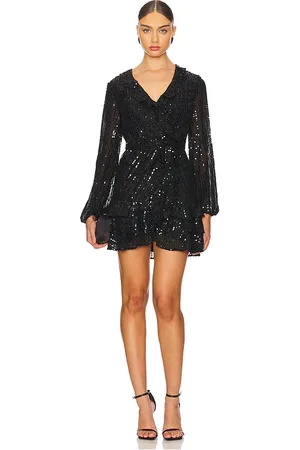 Bardot Triple Frill Sequin Dress