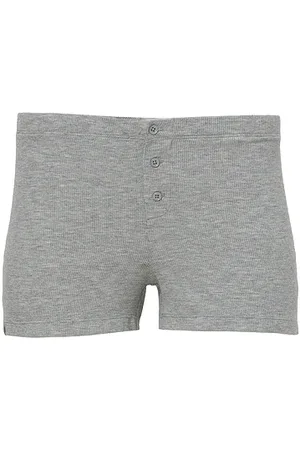 Barefoot Dreams Malibu Collection Ultra Soft Rib Boxer Shorts