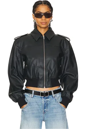 Lovers And Friends Dylan Faux Leather Bomber Jacket