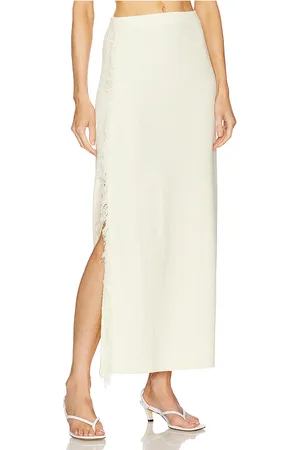 CLEA Canton Fringe Knit Skirt