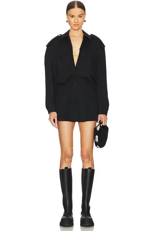 Alexander Wang Prestyled Pleated Skirt Mini Romper