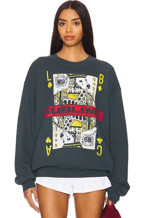 DAYDREAMER Sublime Playing Card Bf Crew Sweatshirt