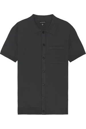 CLUB MONACO Short Sleeve Tech Button Down Shirt