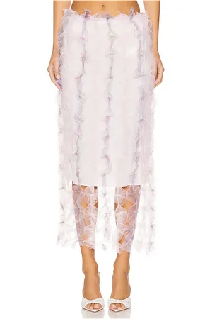 SUSAN FANG Air-flower Maxi Skirt
