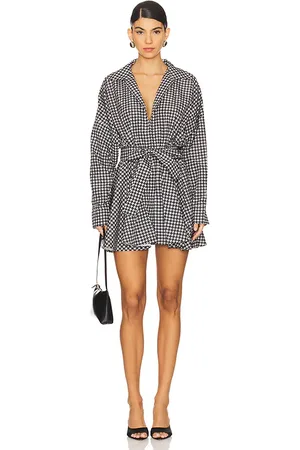 Norma Kamali Oversized Shirt Flared Mini Dress