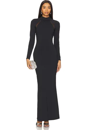 SER.O.YA Krystal Maxi Dress With Mesh Paneling