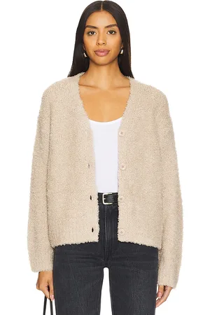 ENZA COSTA Wool Feather Boxy Cardigan
