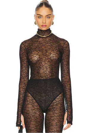 Kiki de Montparnasse Crystalline Turtleneck Bodysuit