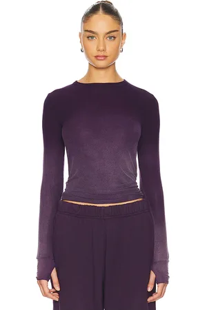 Michael Lauren Alick Long Sleeve Fitted Top W/ Thumbhole Top
