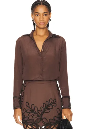 Karina Grimaldi Morena Embroidered Blouse