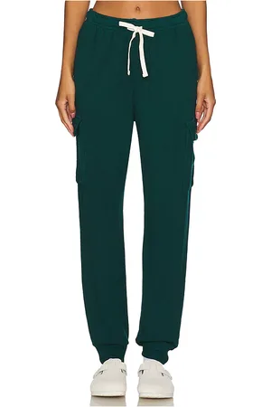 MONROW Supersoft Fleece Cuff Cargo Sweat Pant