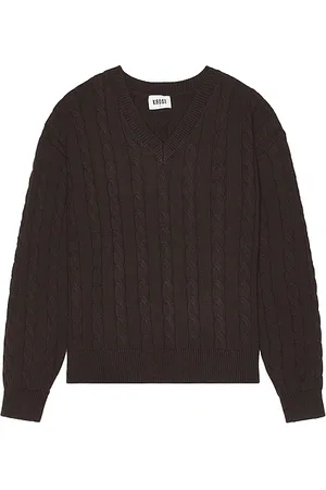Saks Fifth Avenue Cable Knit V-neck Sweater