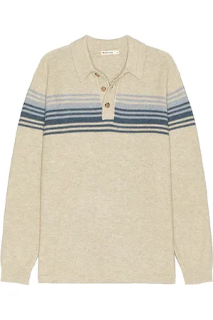 Marine Ellias Chest Stripe Sweater Polo
