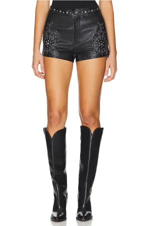 Understated Leather Reflection Shorts