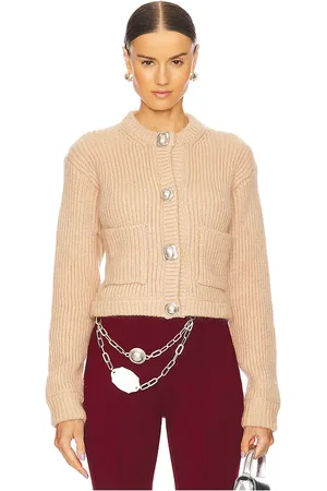 AREA Gemstone Button Cardigan