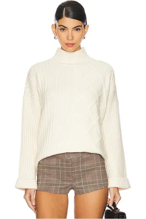 JUMPER 1234 Aran Rib Turtleneck