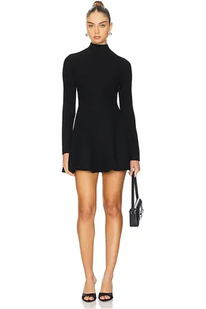 FLEUR DU MAL Knit Long Sleeve Corset Dress