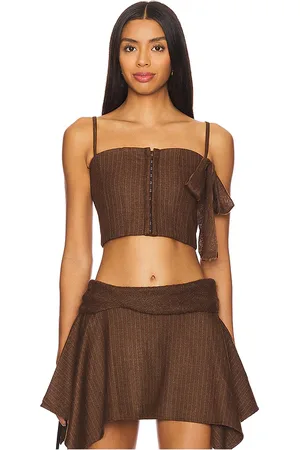 Zemeta My Bow Pin Stripe Corset Top