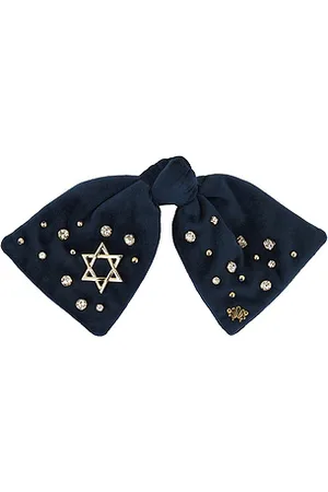 Lele Sadoughi Paloma Crystal Star Holiday Bow Barrette
