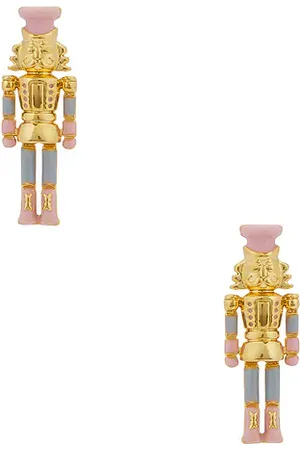 Lele Sadoughi Nutcracker Button Earrings