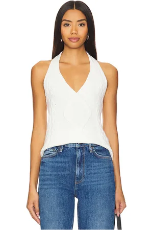 LnA Hollis Cable Knit Halter Top