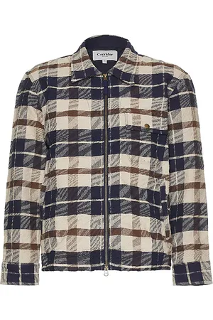 Corridor Jacquard Plaid Zip Jacket